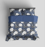 Bedding set Blue Flowers Euro Bedroom