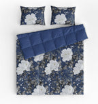 Bedding set Blue Flowers Euro Bedroom