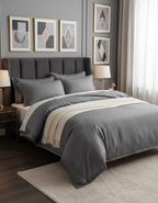 Premium grey striped bedding